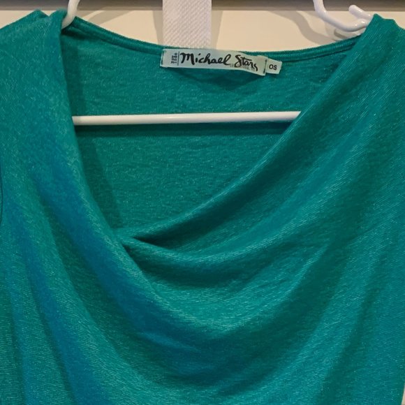 Michael Stars Short Sleeve, Cowl Neck Top - Picture 3 of 3